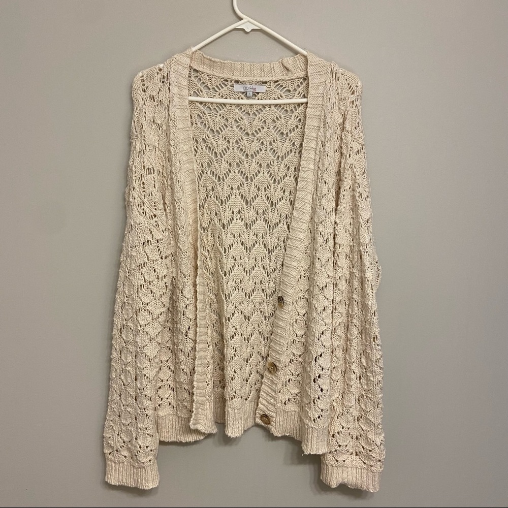 LIKE NEW Crochet Cardigan Sweater